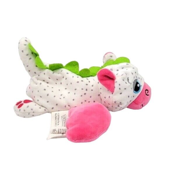 2/$15 Cutetitos Fruititos Dragon Plush White 7" Pink Glitter Dot Flamito SCENTED - Picture 5 of 9